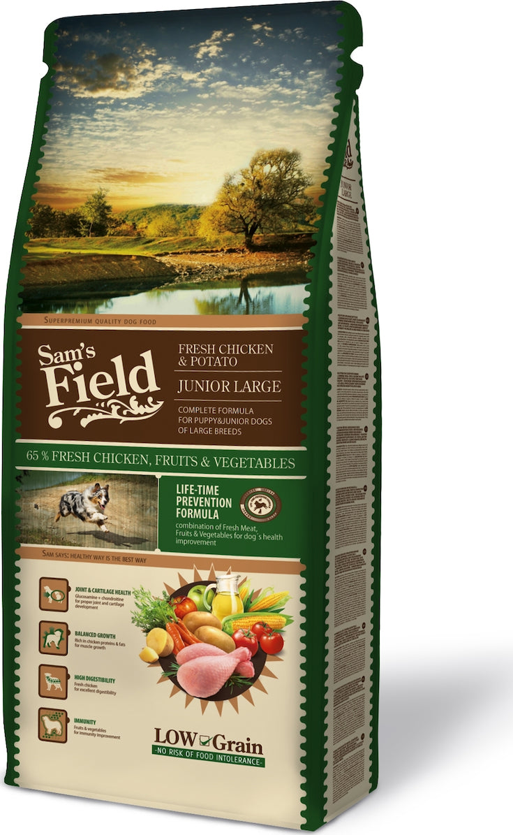 Sam's Field Junior Large Low Grain 13kg τροφή