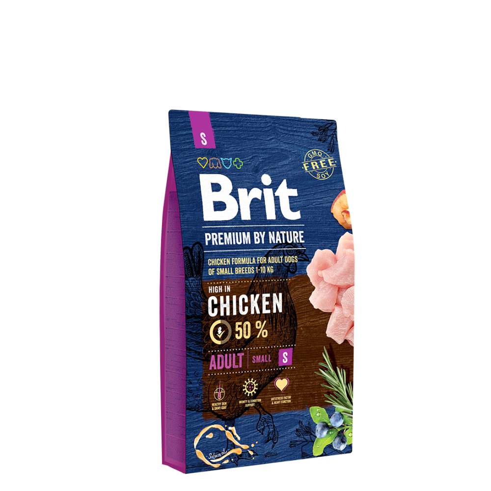 Brit Premium By Nature dog adult small 3kg