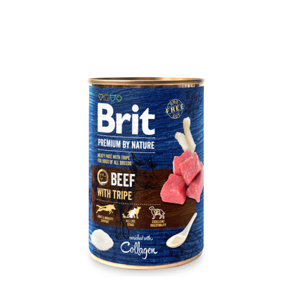 Brit Premium Dog Cans Beef Tripe 400g