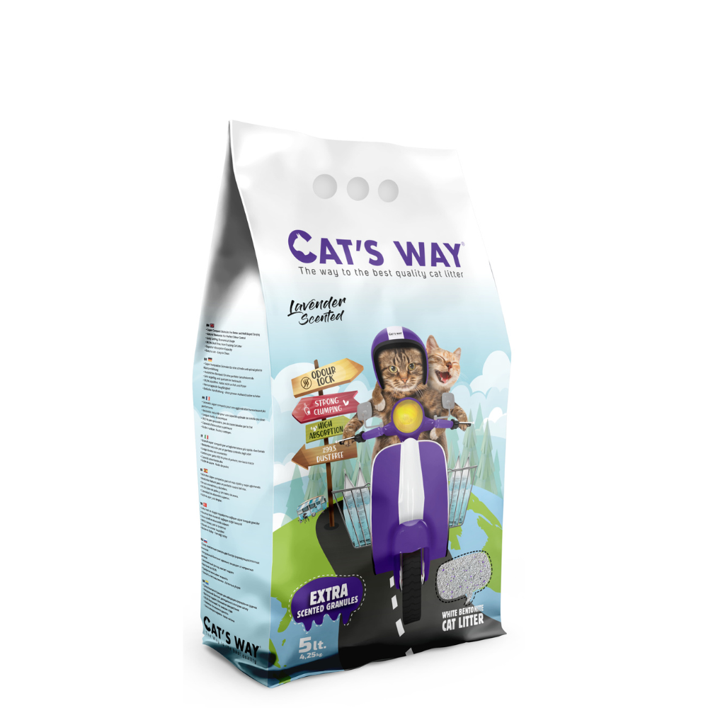 Cat's Way άμμος γάτας μπετονίτη σαπούνι Μασσαλίας 5kg
