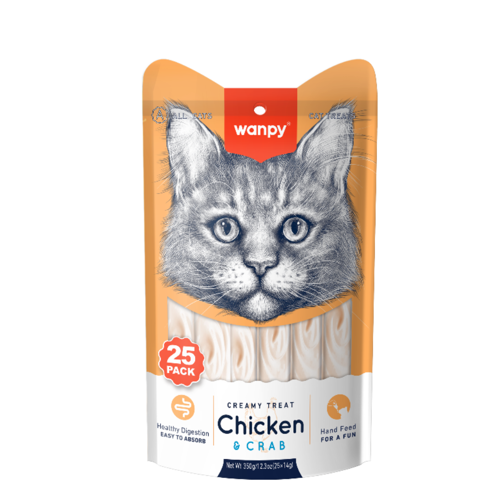 Wanpy Chicken & Crab 350g τροφή γάτας