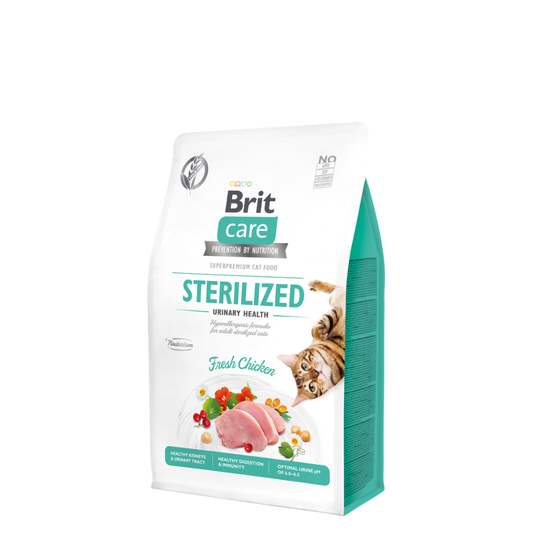 Brit Care Cat Grain Free sterilised urinary ξηρά τροφή γάτας 400g