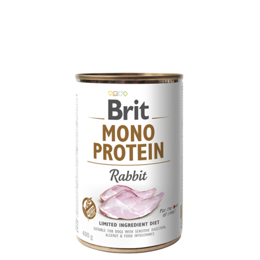Brit Dog Cans Monoprotein Rabbit 400g υγρή τροφή σκύλου