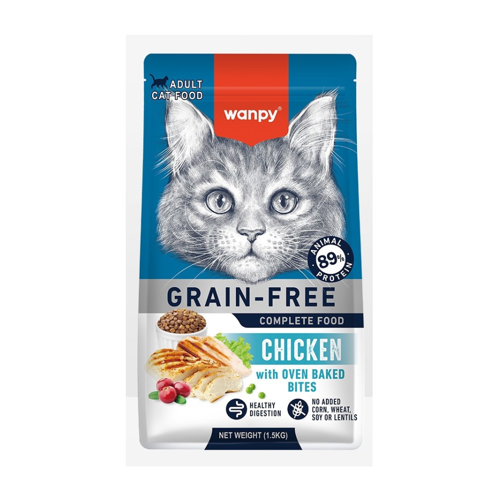 Wanpy Cat Dry Food Chicken for Adult 1.5kg ξηρά τροφή γάτας