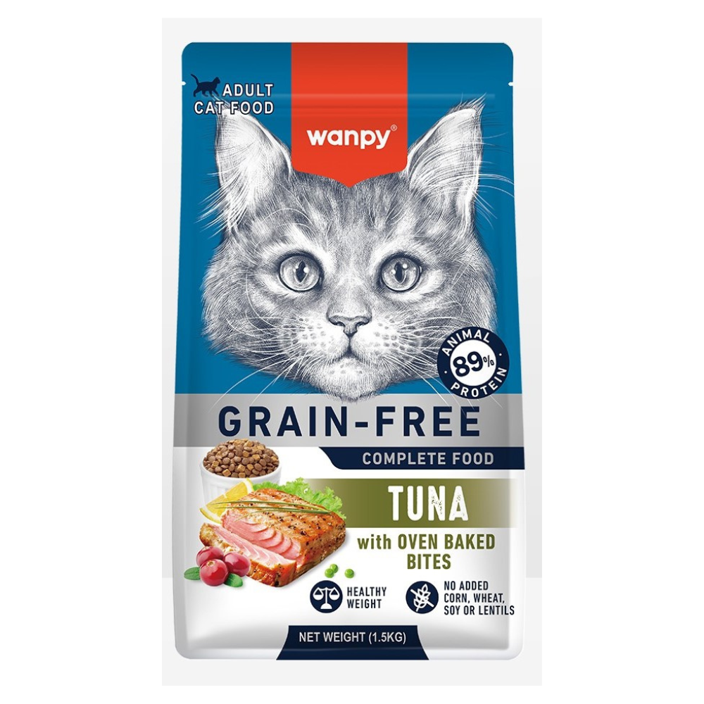 Wanpy Cat Dry Food Tuna for Adult 1.5kg ξηρά τροφή γάτας