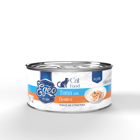 Egeo Cat adult tuna with dentex in jelly 85g