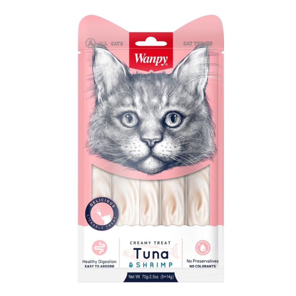 Wanpy Tuna & Shrimp 70g τροφή γάτας